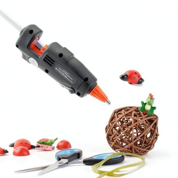 Fireproof Hot Glue Gun kejector Mini 20W Kit with 30 Clear Sticks-5