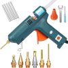 Full Size Hot Glue Gun BOSWELL 150W with 6 Adjustable Copper Nozzles-0