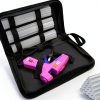 Glue Gun Liumai Mini Hot Melt Glue Kit with 30 Sticks Pink Blue-0